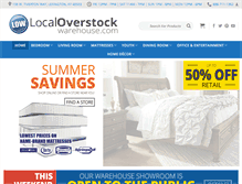 Tablet Screenshot of localoverstockwarehouse.com